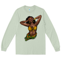 Matcha Black woman Long Sleeve Tee - HowdyJamesFarm