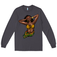 Smoke Black woman Long Sleeve Tee - HowdyJamesFarm