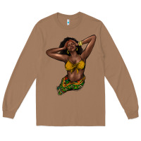 Toasted Coconut Black woman Long Sleeve Tee - HowdyJamesFarm