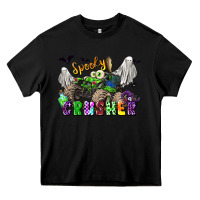 Black spooky crusher monster truck Heavy Core Tee - LillyAllenDesigns