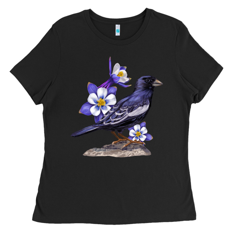 Colorado Lark Mountain Bunting Bird Ladies Tee by Bettercallsaul | Teevron