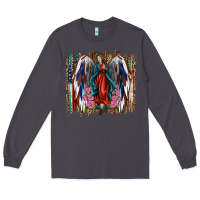 Smoke lady of guadalupe th of july Long Sleeve Tee - Jasminsmagicworld