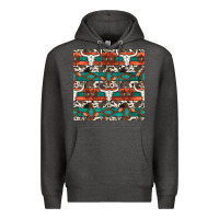 Charcoal Heather native american aztec seamless pattern 3 Premium Hoodie - BundleAndBundleShop