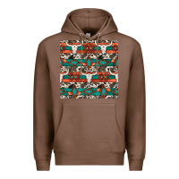 Chestnut native american aztec seamless pattern 3 Premium Hoodie - BundleAndBundleShop