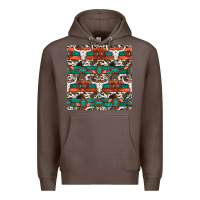 Coffee native american aztec seamless pattern 3 Premium Hoodie - BundleAndBundleShop