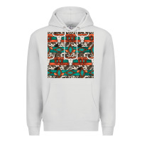 Dove Grey native american aztec seamless pattern 3 Premium Hoodie - BundleAndBundleShop