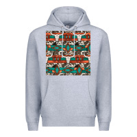 Heather Grey native american aztec seamless pattern 3 Premium Hoodie - BundleAndBundleShop