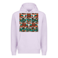 Lilac native american aztec seamless pattern 3 Premium Hoodie - BundleAndBundleShop
