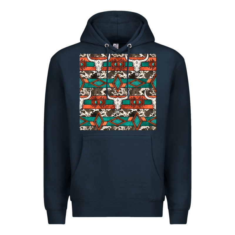 Native American Aztec Seamless Pattern 3 Premium Hoodie by BundleAndBundleShop | Teevron