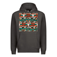 Smoke native american aztec seamless pattern 3 Premium Hoodie - BundleAndBundleShop