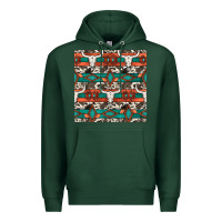 Sports Green native american aztec seamless pattern 3 Premium Hoodie - BundleAndBundleShop
