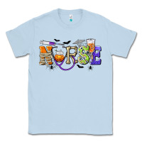 Dusty Blue Halloween Nurse Classic Tee - texasbilliewilder