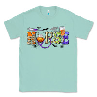Seafoam Halloween Nurse Classic Tee - texasbilliewilder