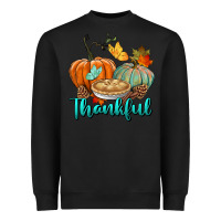 Black thankful pumpkins Heavyweight Sweatshirt - BundleAndBundleShop