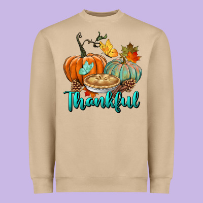 Thankful Pumpkins Heavyweight Sweatshirt Designed By Bundleandbundleshop