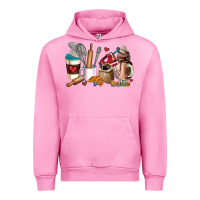 Fuchsia Pink bakery coffee cups Urban Hoodie - AdoDesignShop