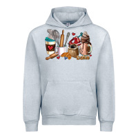 Heather Grey bakery coffee cups Urban Hoodie - AdoDesignShop