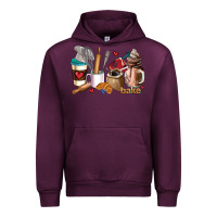 Mauve Wine bakery coffee cups Urban Hoodie - AdoDesignShop