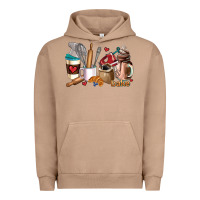 Pigment Burro bakery coffee cups Urban Hoodie - AdoDesignShop
