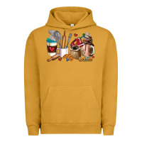 Pigment Peanut Butter bakery coffee cups Urban Hoodie - AdoDesignShop