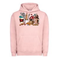 Pigment Salmon bakery coffee cups Urban Hoodie - AdoDesignShop