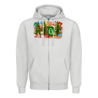 Dove Grey Christmas teacher Zipper Hoodie - CowhideDigitalArt