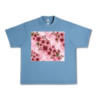 Pebble Blue hibiscus flowers with glitter Urban Heavy Tee - TumblerDesignByShophia
