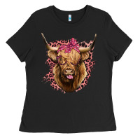 Black Highland cow Ladies Tee - Bettercallsaul