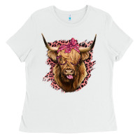 White Highland cow Ladies Tee - Bettercallsaul