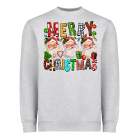 Heather Grey Merry christmas santa Heavyweight Sweatshirt - FaDigitalArtStudio