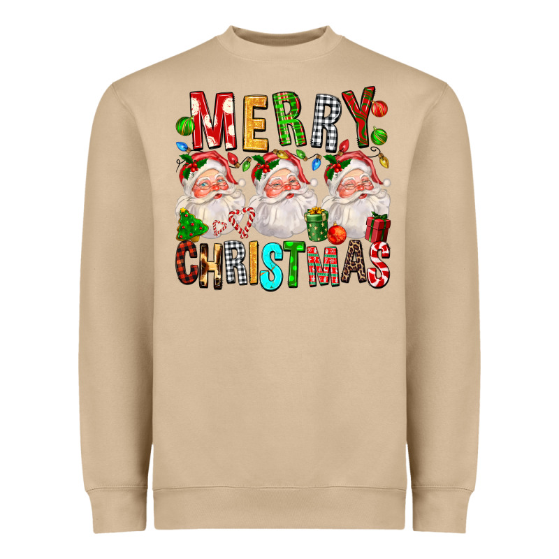 Merry Christmas Santa Heavyweight Sweatshirt by FaDigitalArtStudio | Teevron