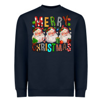 Navy Merry christmas santa Heavyweight Sweatshirt - FaDigitalArtStudio