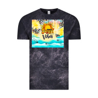 Cloud Black sunny vibes Vintage Tee - TumblerDesignByShophia