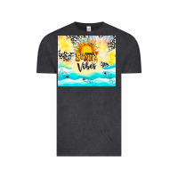 Vintage Black sunny vibes Vintage Tee - TumblerDesignByShophia
