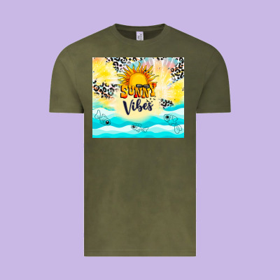 Sunny Vibes Vintage Tee Designed By Tumblerdesignbyshophia