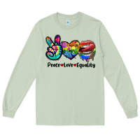 Matcha Peace love equality LGBT+ Long Sleeve Tee - CowGirlArtShop