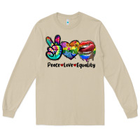 Mushroom Peace love equality LGBT+ Long Sleeve Tee - CowGirlArtShop