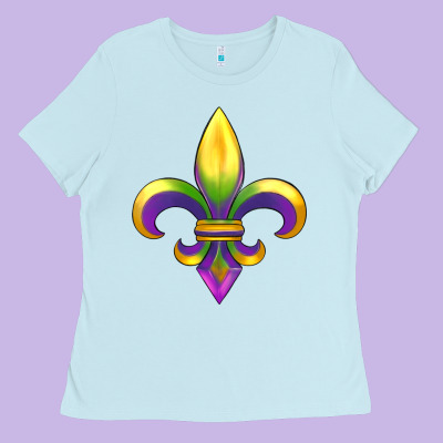 Mardi Gras Ladies Tee Designed By Ranaportraitstore