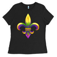 Black mardi gras Ladies Tee - RanaPortraitStore