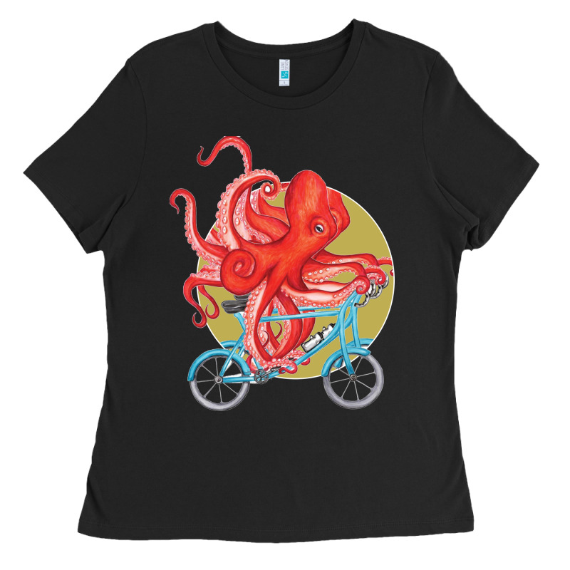 Cycling Octopus Ladies Tee by Bettercallsaul | Teevron