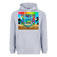 Heather Grey sunrise sunburn sunset repeat Heavyweight Hoodie - Artiststas
