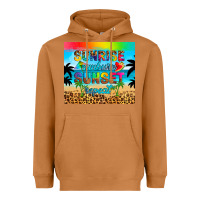 Sunrise Sunburn Sunset Repeat Heavyweight Hoodie | Teevron