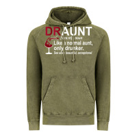 Vintage Olive Funny Drunk Aunt Definition DRAUNT Gift For Auntie Vintage Hoodie - minhPixels