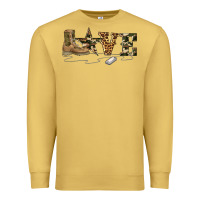 Antique Gold camouflage military boots love Premium Sweatshirt - Artiststas