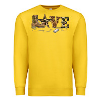 Lemon camouflage military boots love Premium Sweatshirt - Artiststas