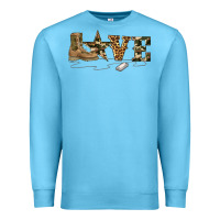 Ocean Blue camouflage military boots love Premium Sweatshirt - Artiststas