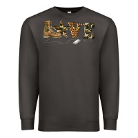 Smoke camouflage military boots love Premium Sweatshirt - Artiststas