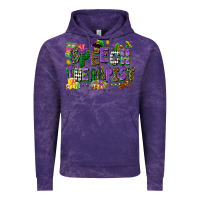 Cloud Purple speech therapist mardi gras cowgirl Vintage Hoodie - CowGirlArtShop