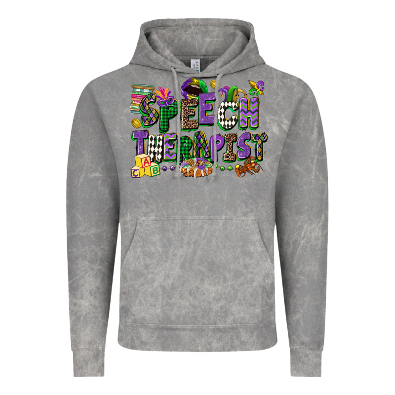 Speech Therapist Mardi Gras Cowgirl Vintage Hoodie by CowGirlArtShop | Teevron
