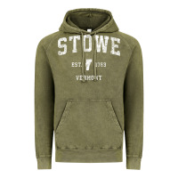 Vintage Olive Stowe Vermont Vt Vintage Athletic Sports Vintage Hoodie - minhPixels